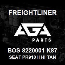 BOS 8220001 K87 Freightliner SEAT PR910 II HI TAN TITAN R&L ARM | AGA Parts