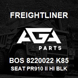 BOS 8220022 K85 Freightliner SEAT PR910 II HI BLK TITAN BELLOWS PSWVL | AGA Parts