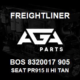 BOS 8320017 905 Freightliner SEAT PR915 II HI TAN UL R&L ARM BEL DSWV | AGA Parts