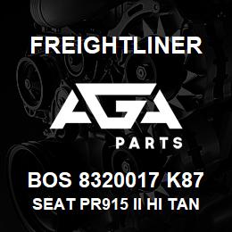 BOS 8320017 K87 Freightliner SEAT PR915 II HI TAN TITAN R&L ARM BEL D | AGA Parts