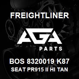 BOS 8320019 K87 Freightliner SEAT PR915 II HI TAN TITAN R&L ARM PSWVL | AGA Parts