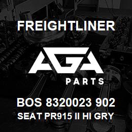 BOS 8320023 902 Freightliner SEAT PR915 II HI GRY UL R&L ARM BEL PSWV | AGA Parts