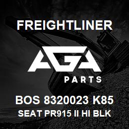 BOS 8320023 K85 Freightliner SEAT PR915 II HI BLK TITAN R&L ARM BEL P | AGA Parts