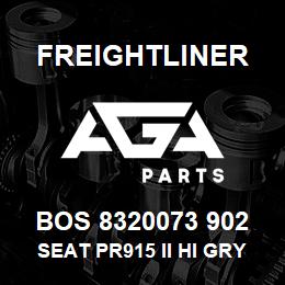 BOS 8320073 902 Freightliner SEAT PR915 II HI GRY UL R&L ARM ADJ DMPR | AGA Parts