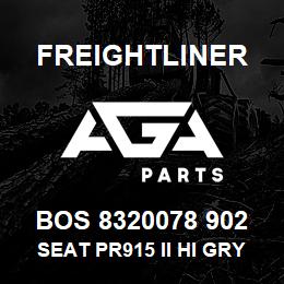 BOS 8320078 902 Freightliner SEAT PR915 II HI GRY UL DSWVL ADJ DAMPER | AGA Parts