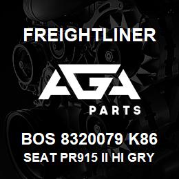 BOS 8320079 K86 Freightliner SEAT PR915 II HI GRY TITAN R&L ARM DSWV | AGA Parts