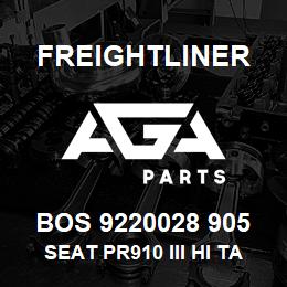 BOS 9220028 905 Freightliner SEAT PR910 III HI TAN UL DSC DSWVL | AGA Parts