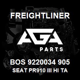 BOS 9220034 905 Freightliner SEAT PR910 III HI TAN UL DSC PSWVL | AGA Parts