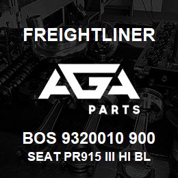 BOS 9320010 900 Freightliner SEAT PR915 III HI BLK UL BEL DUAL DMPRS | AGA Parts