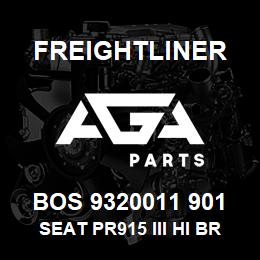 BOS 9320011 901 Freightliner SEAT PR915 III HI BRN UL R&L ARM BEL DUA | AGA Parts