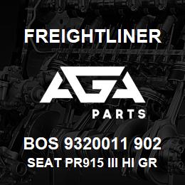 BOS 9320011 902 Freightliner SEAT PR915 III HI GRY UL R&L ARM BEL DUA | AGA Parts