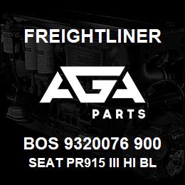 BOS 9320076 900 Freightliner SEAT PR915 III HI BLK UL BELLOW ADJ DMPR | AGA Parts