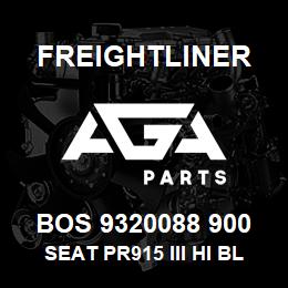 BOS 9320088 900 Freightliner SEAT PR915 III HI BLK UL BEL PSWVADJ DMP | AGA Parts