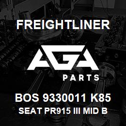 BOS 9330011 K85 Freightliner SEAT PR915 III MID BLK TITAN R&L ARM BEL | AGA Parts