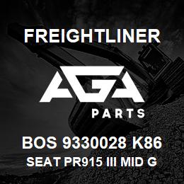 BOS 9330028 K86 Freightliner SEAT PR915 III MID GRY TITAN BEL DUAL DM | AGA Parts