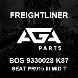 BOS 9330028 K87 Freightliner SEAT PR915 III MID TAN TITAN BEL DUAL DM | AGA Parts