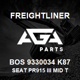 BOS 9330034 K87 Freightliner SEAT PR915 III MID TAN TITAN BEL DUAL DM | AGA Parts