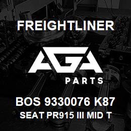 BOS 9330076 K87 Freightliner SEAT PR915 III MID TAN TITAN BEL ADJ DMP | AGA Parts