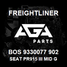 BOS 9330077 902 Freightliner SEAT PR915 III MID GRY UL R&L ARM BEL AD | AGA Parts