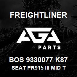 BOS 9330077 K87 Freightliner SEAT PR915 III MID TAN TITAN R&L ARM BEL | AGA Parts