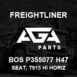 BOS P355077 H47 Freightliner SEAT, T915 HI HORIZ BLU VL R&L ARM | AGA Parts