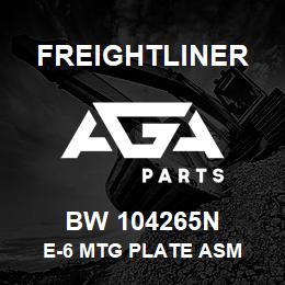 BW 104265N Freightliner E-6 MTG PLATE ASM | AGA Parts