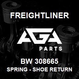 BW 308665 Freightliner SPRING - SHOE RETURN | AGA Parts