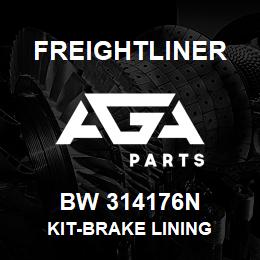 BW 314176N Freightliner KIT-BRAKE LINING | AGA Parts