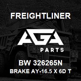 BW 326265N Freightliner BRAKE AY-16.5 X 6D THOMAS | AGA Parts