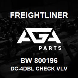 BW 800196 Freightliner DC-4DBL CHECK VLV | AGA Parts