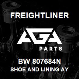 BW 807684N Freightliner SHOE AND LINING AY | AGA Parts