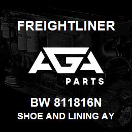 BW 811816N Freightliner SHOE AND LINING AY | AGA Parts