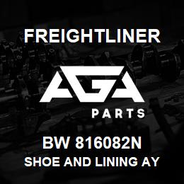 BW 816082N Freightliner SHOE AND LINING AY | AGA Parts