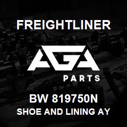 BW 819750N Freightliner SHOE AND LINING AY | AGA Parts