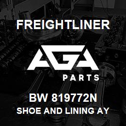 BW 819772N Freightliner SHOE AND LINING AY | AGA Parts