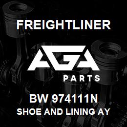 BW 974111N Freightliner SHOE AND LINING AY | AGA Parts