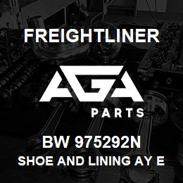 BW 975292N Freightliner SHOE AND LINING AY EES-450 | AGA Parts