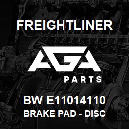 BW E11014110 Freightliner BRAKE PAD - DISC | AGA Parts