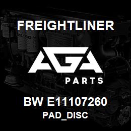 BW E11107260 Freightliner PAD_DISC | AGA Parts