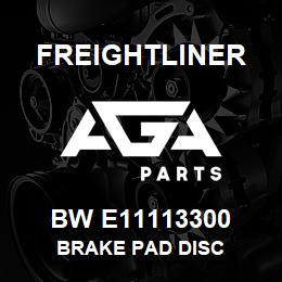 BW E11113300 Freightliner BRAKE PAD DISC | AGA Parts