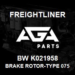 BW K021958 Freightliner BRAKE ROTOR-TYPE 07583 | AGA Parts