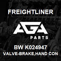 BW K024947 Freightliner VALVE-BRAKE,HAND CONTROL-TRAILER BRAKE,D | AGA Parts