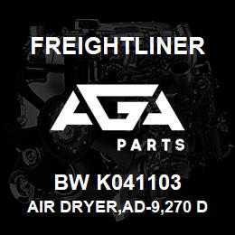 BW K041103 Freightliner AIR DRYER,AD-9,270 DEG,HD BRKT | AGA Parts