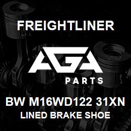 BW M16WD122 31XN Freightliner LINED BRAKE SHOE | AGA Parts