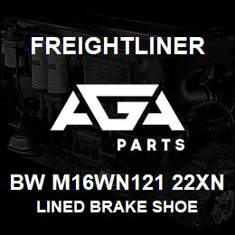 BW M16WN121 22XN Freightliner LINED BRAKE SHOE | AGA Parts