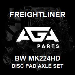 BW MK224HD Freightliner DISC PAD AXLE SET | AGA Parts