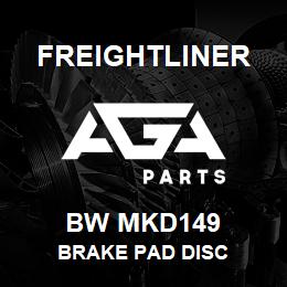 BW MKD149 Freightliner BRAKE PAD DISC | AGA Parts