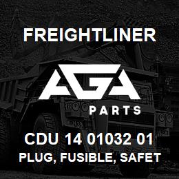 CDU 14 01032 01 Freightliner PLUG, FUSIBLE, SAFETY,3/8 NPTF | AGA Parts