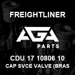 CDU 17 10806 10 Freightliner CAP SVCE VALVE (BRASS) | AGA Parts