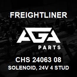 CHS 24063 08 Freightliner SOLENOID, 24V 4 STUD PCV & UL/CE | AGA Parts